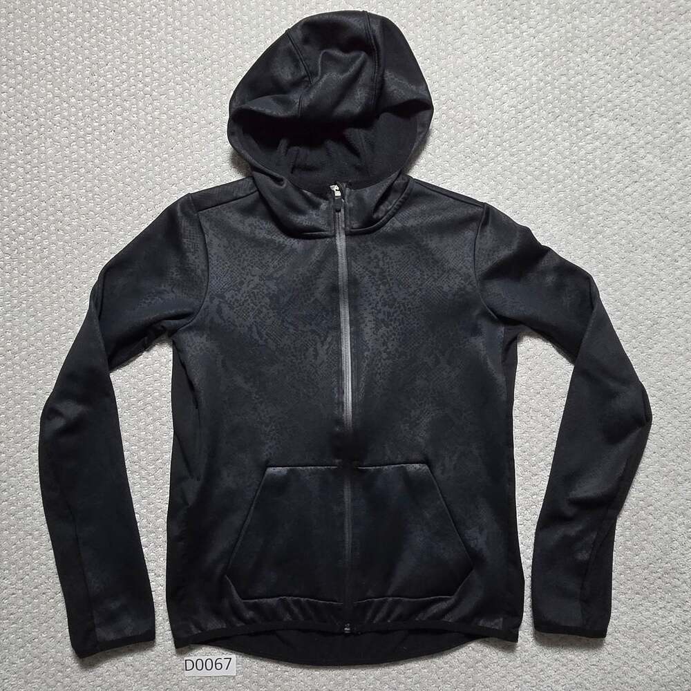 Nike Therma-Fit Black Snakeskin Print Full Zip Training Hoodie Jacket Medium